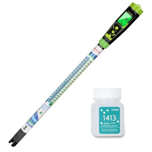 Miniatura 7 de Truncheon EC PPM Medidor de nutrientes para hidropónico, barra de comprobador de conductividad para cultivo hidropónico PPM herramienta de medición