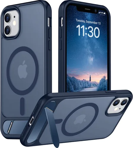 Miniatura 50 de Funda para iPhone 11 con compatibilidad magnética, [Soporte invisible incorporado][Compatible con MagSafe]