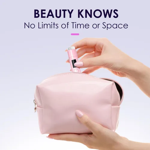 Miniatura 8 de Mini luz UV para uñas, luz UV de mano pequeña portátil rosa para uñas de gel, lámpara de curación flash recargable inalámbrica, lámpara de gel