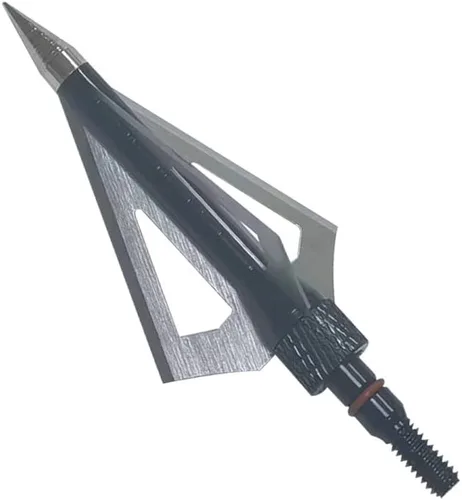 Miniatura 5 de 3 cuchillas de caza de 100/125 granos, cabezas de flecha atornilladas, puntas de flecha compatibles con ballesta y arco compuesto + 1 estuche