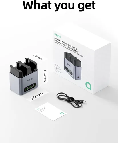 Miniatura 7 de llano EN-EL15C - Batería para cámara de 20 W, cargador rápido de 2 ranuras, compatible con Nikon Z8 ZR Z7II ZF Z6III Z7 Z6II Z6 D850 D810A D7500