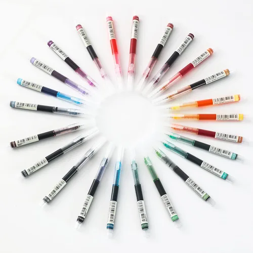 Miniatura 9 de USUAL 24 unidades de bolígrafos de tinta de gel, bolígrafos de tinta líquida, bolígrafos multicolor de 0.5 mm de punta fina, bolígrafos de escritura