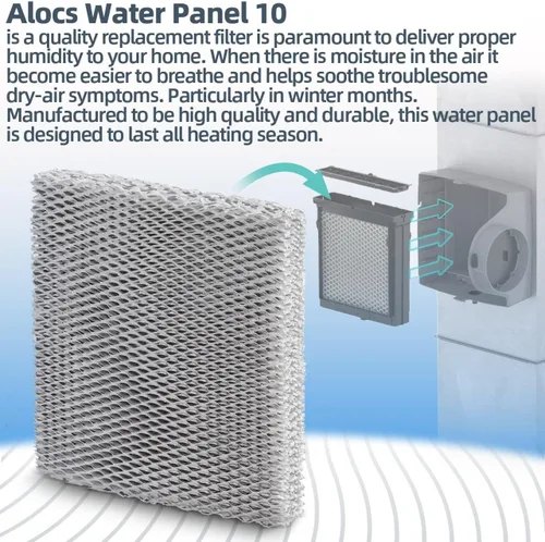 Miniatura 5 de Panel de agua 10 almohadillas de filtro de humidificador de repuesto para Aprilaire 110 220 500 500A 500M 550 550A 558; filtro de agua de horno