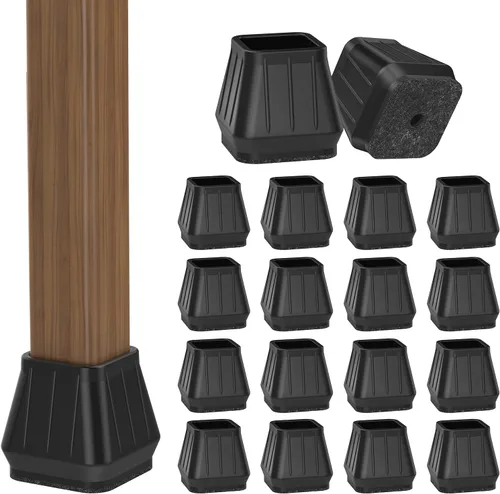 Miniatura 14 de 24 piezas de protectores de piso de silicona extra pequeños para patas de silla para pisos de madera dura, fundas engrosadas de goma para patas