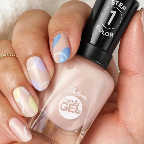 Miniatura 8 de Sally Hansen Miracle Gel Esmalte de uñas de calidad de salón Fórmula similar al gel, sistema de dos pasos, no necesita luz UV, larga duración