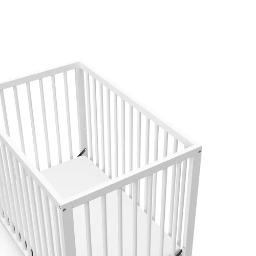 Miniatura 3 de Graco Teddi - Mini cuna convertible 4 en 1 con colchón adicional resistente al agua (blanco) – Certificado GREENGUARD Gold, colchón de 2.75 pulgadas