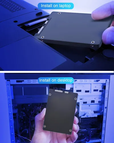 Miniatura 7 de RAOYI 1 TB SSD SATA III de 6 Gb/s de 2.5” interno 3D NAND Flash Unidad de estado sólido SSD de rendimiento avanzado de hasta 550 MB/s SATA 3 SSD