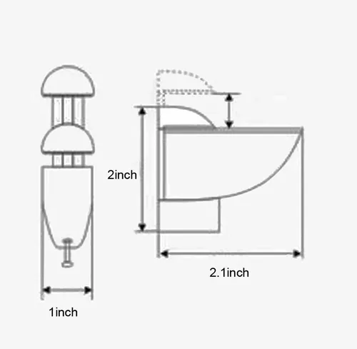 Miniatura 2 de XVL Estante de cristal de baño de 14 pulgadas, níquel cepillado GS3004A-G