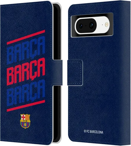 Miniatura 8 de Head Case Designs Funda de piel con licencia oficial del FC Barcelona Barca Crest Graphics para Google Pixel 8