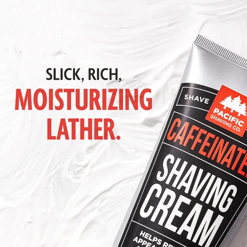 Miniatura 4 de Pacific Shaving Company Crema de Afeitar con Cafeína - Cafeína, Manteca de Karité + Menta Verde Crema de Afeitar Antioxidante - Fórmula Limpia