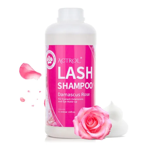 Miniatura 36 de ACTROL Limpiador de extensiones de pestañas Cherry Blossom 2L Natural Lash Extension Shampoo Professional Eyelid Foaming Cleanser Parabenos &