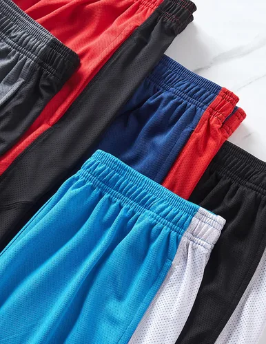 Miniatura 2 de Liberty Imports Paquete de 5 pantalones cortos de baloncesto atléticos de secado rápido para hombre, entrepierna de 9 pulgadas con bolsillos, ropa