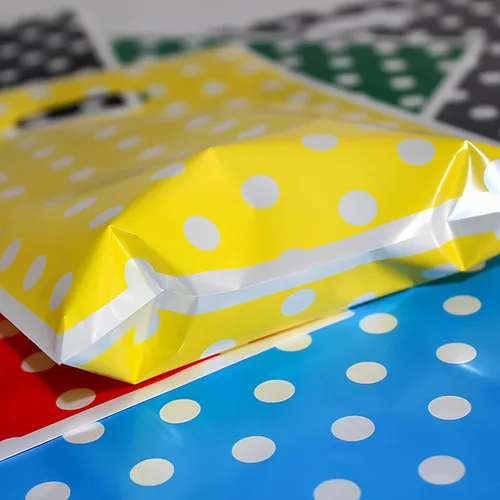 Miniatura 5 de 25 piezas de recuerdos de fiesta para niños, bolsas de dulces de cumpleaños, patrón de lunares (5 colores)