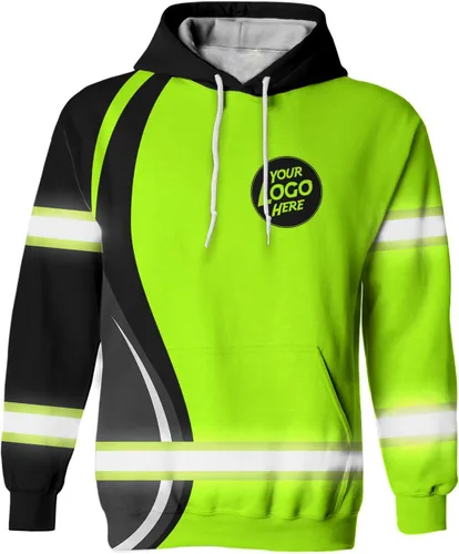 Miniatura 11 de Uniform Company - Polo reflectante de alta visibilidad para hombres y mujeres, polo de seguridad, ropa de trabajo para trabajadores Sudadera
