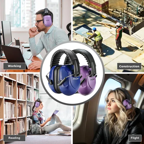 Miniatura 78 de ProCase NRR 28dB Noise Reduction Ear Muffs, Foldable Adjustable Noise Cancelling Headphones