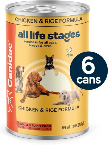 Miniatura 2 de Canidae All Life Stages - Alimento húmedo prémium para perros para todas las razas, todas las edades, receta de pollo y arroz, 13 onzas (caja de 6)