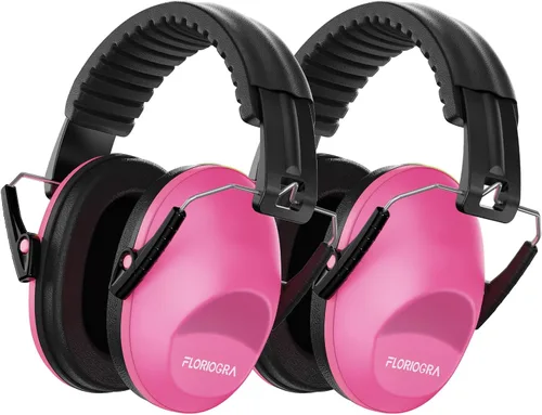 Miniatura 11 de Floriogra Paquete de 2 Auriculares con Cancelación de Ruido para Niños, Orejeras de Protección Auditiva para Niños con Autismo, Niños Pequeños