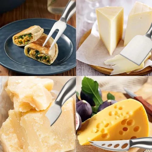 Miniatura 5 de Juego de cuchillos esparcidores de mantequilla de queso, juego de cuchillos esparcidores de mantequilla de queso de acero inoxidable, cuchillos