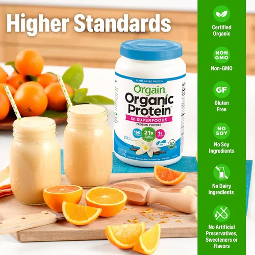 Miniatura 3 de Orgain proteína orgánica a base de plantas + polvo de superalimentos