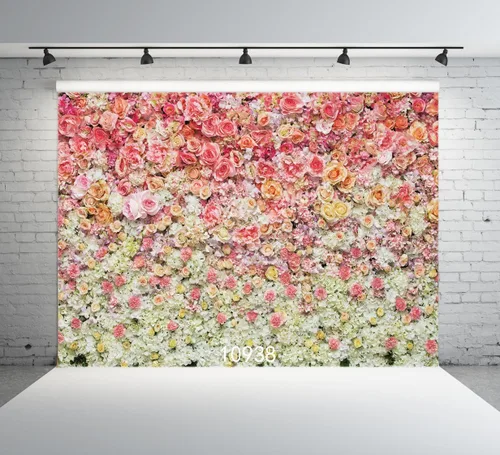 Telón de fondo floral para fotografía del día de San Valentín, fondo de flores de primavera para fotógrafos, accesorios de estudio 10938 (10 x 8