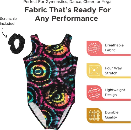 Miniatura 30 de Destira Premium Closed Back Gymnastics Leotards for Girls - Snug Performance Fit (Size Up for Comfort), GIRLS/CHILD Sizes