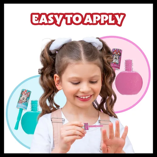 Miniatura 4 de Townley Girl Disney Minnie Mouse - Juego de 18 esmaltes de uñas despegables para niñas, colores brillantes y opacos, perfecto para cumpleaños de 3