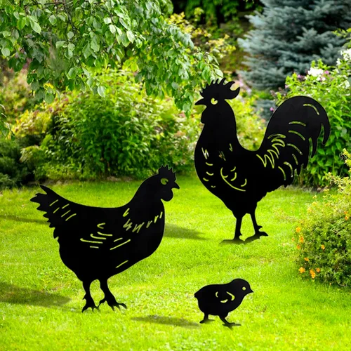 Miniatura 3 de TT & MM Bigfoot - Juego de 2 estacas de metal para decoración de patio, regalo de Sasquatch de pies grandes para hombres y mujeres, estatuas