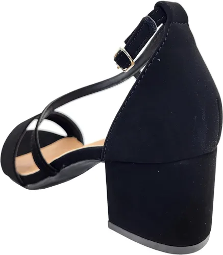 Miniatura 3 de TOP Moda Sandalias de vestir con correa sobre el dedo del pie, correa al tobillo, tacón de bloque de 2 pulgadas