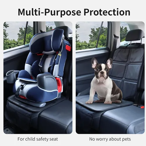 Miniatura 3 de Protector de asiento de automóvil, extra grueso, antideslizante, impermeable, no deja marcas de huellas para niños, bebés, mascotas, camiones, SUV