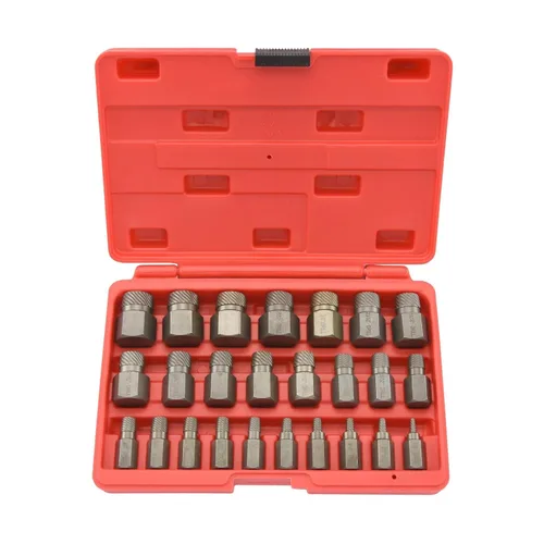 NEIKO 04204A conjunto de extracción de tornillos y pernos con cabeza hexagonal y múltiples espárragos, extracción de tornillos fácil, removedor de