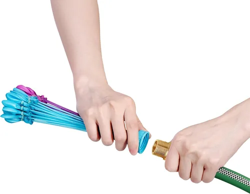 Miniatura 3 de ZURU, Bunch O Balloons, Fiesta tropical - Globos de agua autosellables y de llenado rápido, +200 globos de colores tropicales para diversión al aire