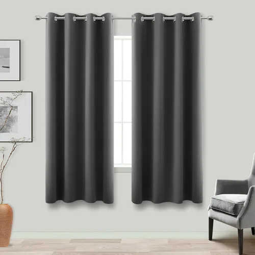 Miniatura 93 de Cortinas opacas de 72 pulgadas extra anchas para dormitorio, puerta corrediza de vidrio y patio, 2 paneles con ojales para oscurecer ventana grande
