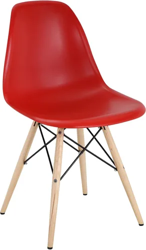 Miniatura 10 de Modway Sillas laterales piramidales con patas de madera natural en negro - Juego de 4