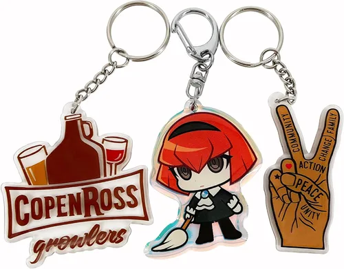 Miniatura 4 de GROZON 100 llaveros de acrílico personalizables, llavero de música escaneable, llaveros de fotos impresos personalizados al por mayor