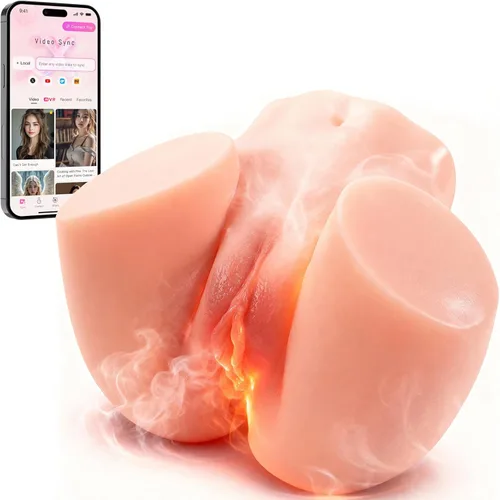 AI Sync - Masturbadores automáticos de 8 velocidades para hombres y hombres, masturbadores sexuales, coño de bolsillo, masturbador realista para