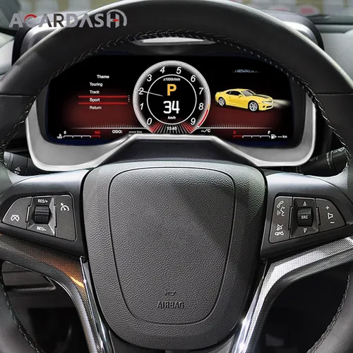Miniatura 3 de ACARDASH Velocímetro digital de grupo digital para Chevrolet 5ª generación Camaro Tablero digital de montaje directo (fibra de carbono)
