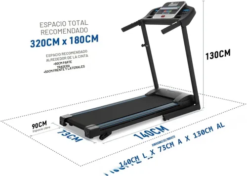 Miniatura 8 de XTERRA Cinta de correr inteligente plegable de alta calidad, diseño compacto, capacidad de peso de más de 250 libras, potente motor, aplicación