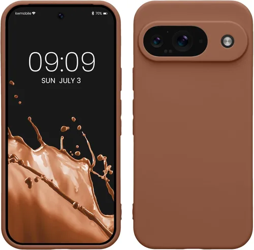 Miniatura 213 de kwmobile Funda compatible con Google Pixel 9 Pro - Funda protectora delgada de TPU para teléfono - Acabado mate suave - Negro mate