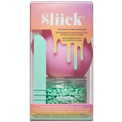 Miniatura 8 de Kit de cera para depilación en casa Sliick para mujeres – aroma a bayas de acai, kit de cera dura para depilación, taza de fusión para microondas