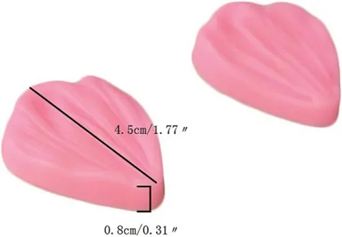 Miniatura 4 de Molde de veteado de silicona para pasta de goma, molde veteado de fondant, molde de flor de pasta de goma, herramienta de decoración de pasteles