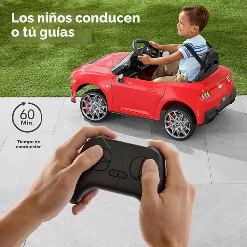 Miniatura 3 de Best Choice Products Carro de paseo eléctrico para niños de 12 V con licencia oficial Ford Mustang con control parental, luces LED, 2 velocidades