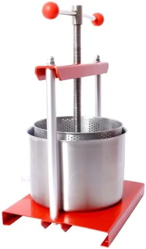 Miniatura 4 de Prensa manual de vino de frutas, máquina de prensa de barriles de acero inoxidable de 0.8 galones para jugo, verduras, vino, aceite de oliva