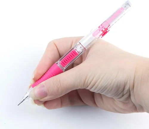 Miniatura 8 de Lápiz mecánico Pentel QUICK CLICK (0.7mm), cañón rosa, caja de 12 lápices (PD217P)