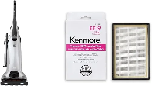 Kenmore Floor Care Elite - Aspiradora vertical con bolsa + filtro de escape Kenmore 53296 EF-9