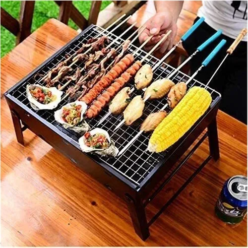 Miniatura 2 de Fogatas para fogatas al aire libre, hoguera de leña para patio, parrilla de carbón para parrilla exterior, parrilla sin humo de carbón con pantalla