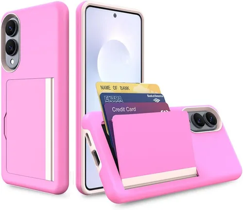 Miniatura 11 de Funda para Samsung Galaxy S25 con tarjetero, ranura para tarjeta de crédito Funda protectora tipo cartera - Negro