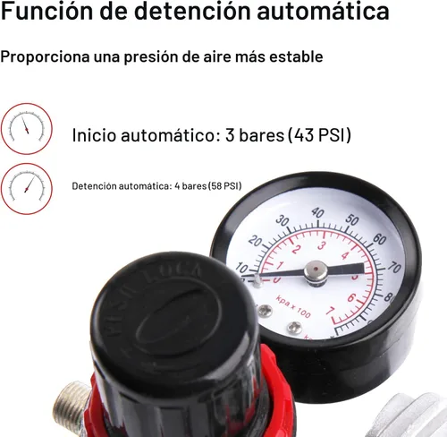 Miniatura 5 de Kit de aerógrafo Timbertech con compresor AS18-2K Kit básico de inicio con manguera de aire, cepillos de limpieza y pinturas de prueba
