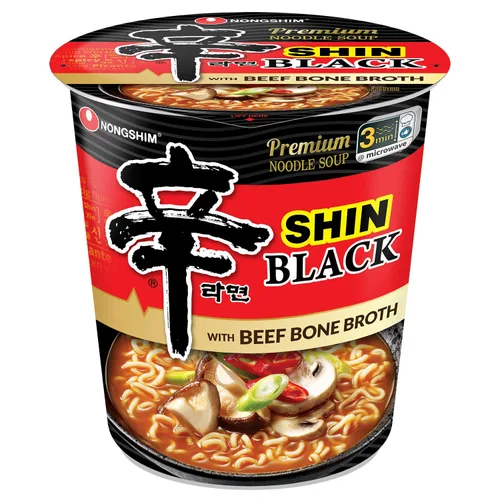 Miniatura 12 de Nongshim Fideos Ramen, taza gourmet de ramen instantáneo, sopa de fideos premium para microondas, mariscos picantes Neoguri, 2.64 onzas