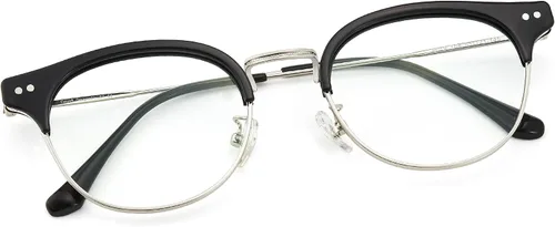 Miniatura 7 de Cyxus Cat Eye 99% Blue Light Blocking Glasses for Women, TR90 and Metal Retro Round Frame Computer Use Eyeglasses 8019