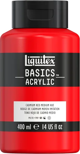 Miniatura 66 de Liquitex BASICS Pintura Acrílica, Botella de 400ml (13.5 oz), Blanco Titanio Titanio Blanco